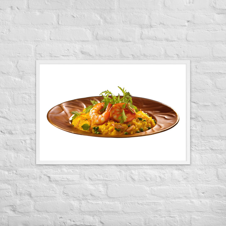 Saffron Risotto Framed poster 🤤 from Yumify.AI