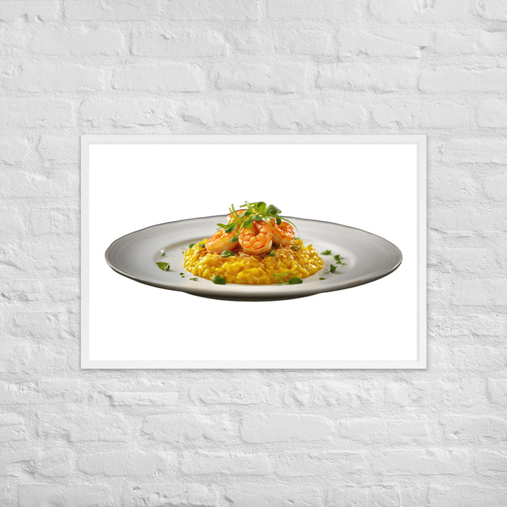 Saffron Risotto Framed poster 🤤 from Yumify.AI