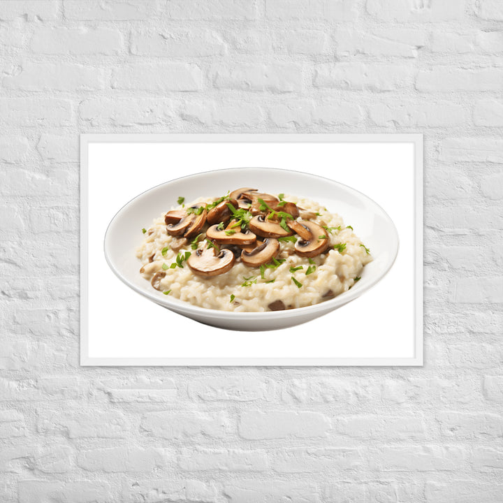 Creamy Mushroom Risotto Framed poster 🤤 from Yumify.AI