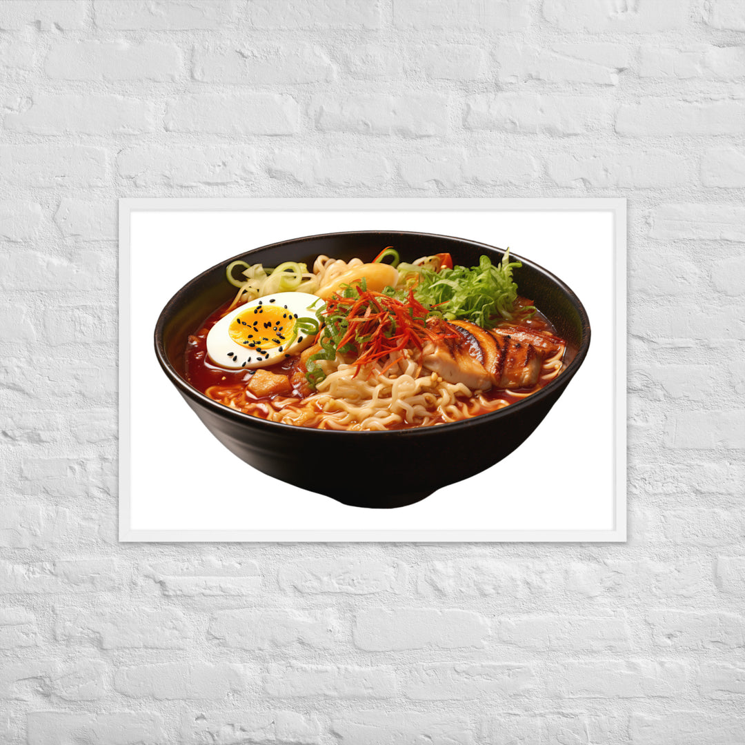 Spicy Miso Ramen Framed poster 🤤 from Yumify.AI