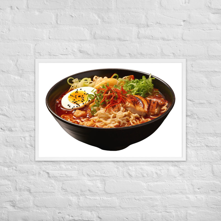 Spicy Miso Ramen Framed poster 🤤 from Yumify.AI