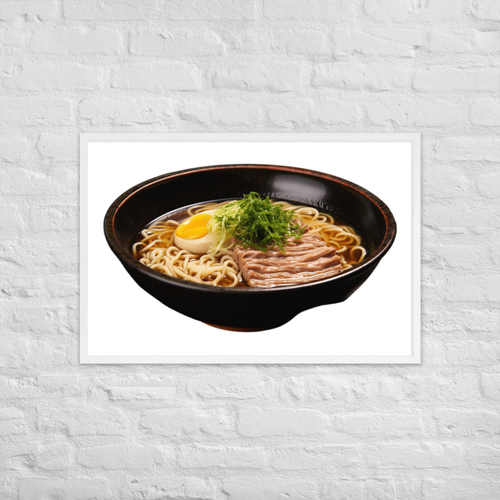 Cold Tsukemen Ramen Framed poster 🤤 from Yumify.AI