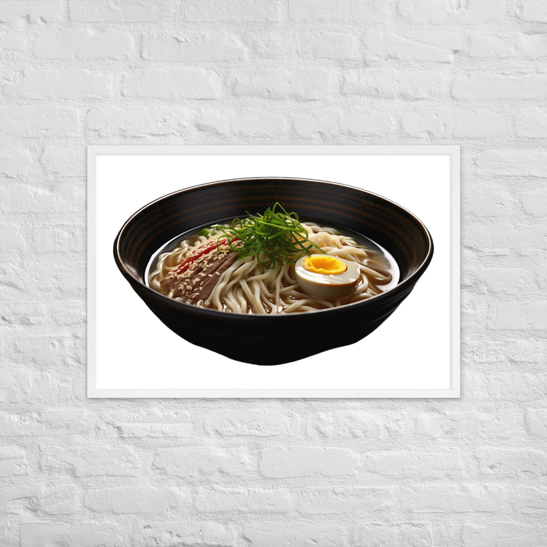 Cold Tsukemen Ramen Framed poster 🤤 from Yumify.AI