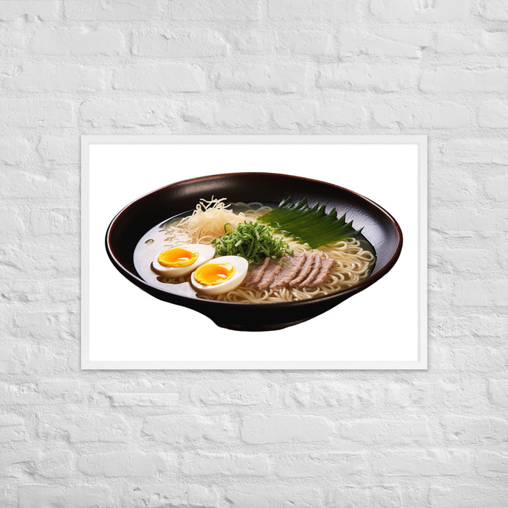 Cold Tsukemen Ramen Framed poster 🤤 from Yumify.AI