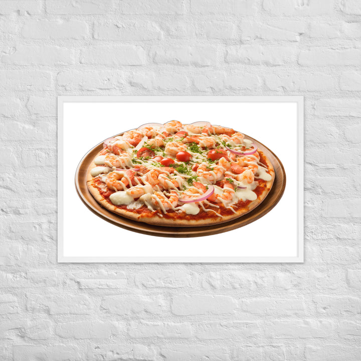 Seafood Supreme Pizza Framed poster 🤤 from Yumify.AI