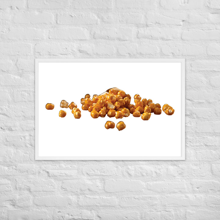 Caramel Coated Popcorn Framed poster 🤤 from Yumify.AI