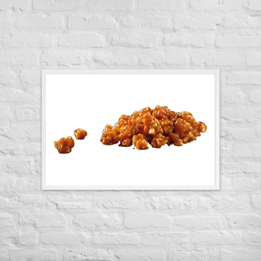 Caramel Coated Popcorn Framed poster 🤤 from Yumify.AI