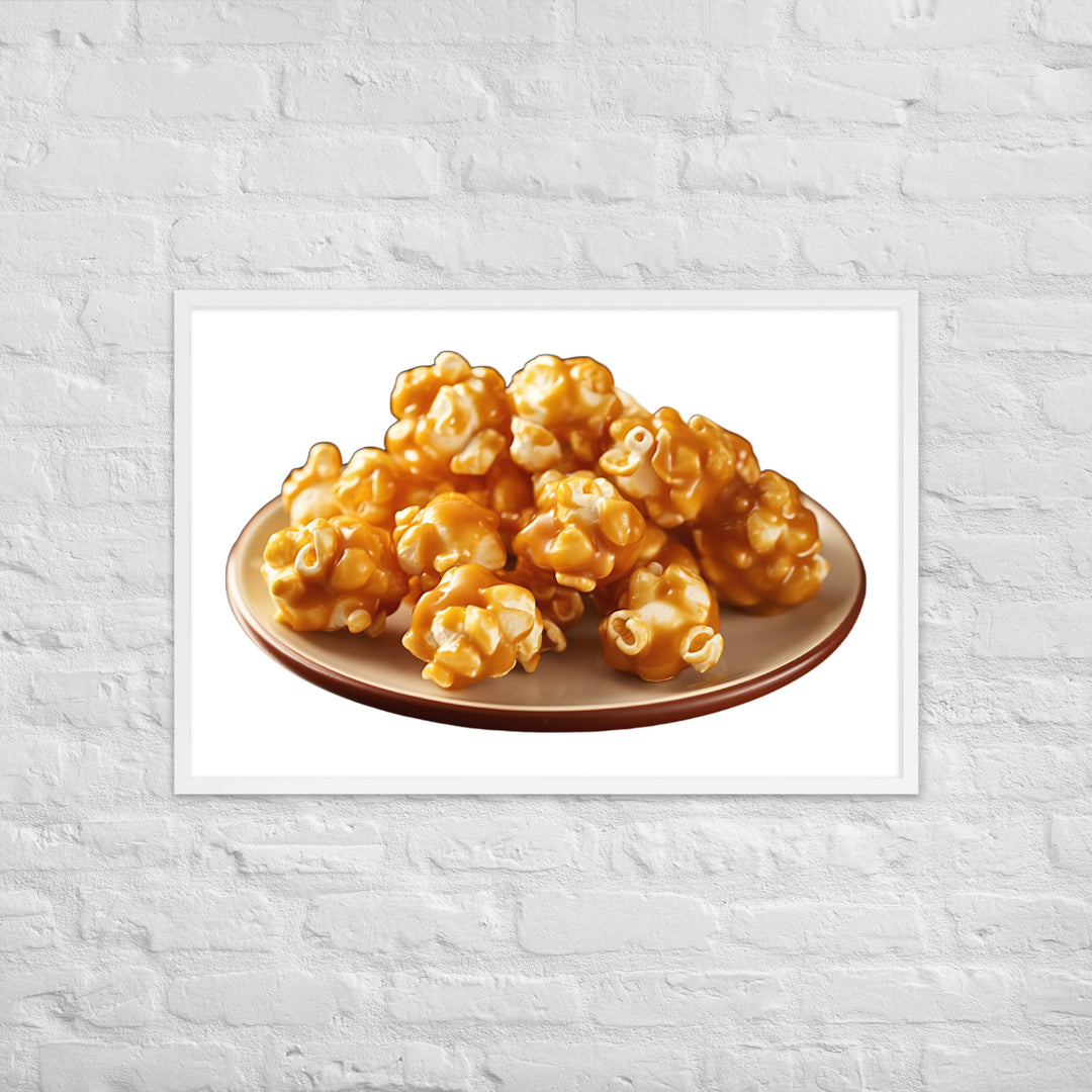 Caramel Coated Popcorn Framed poster 🤤 from Yumify.AI