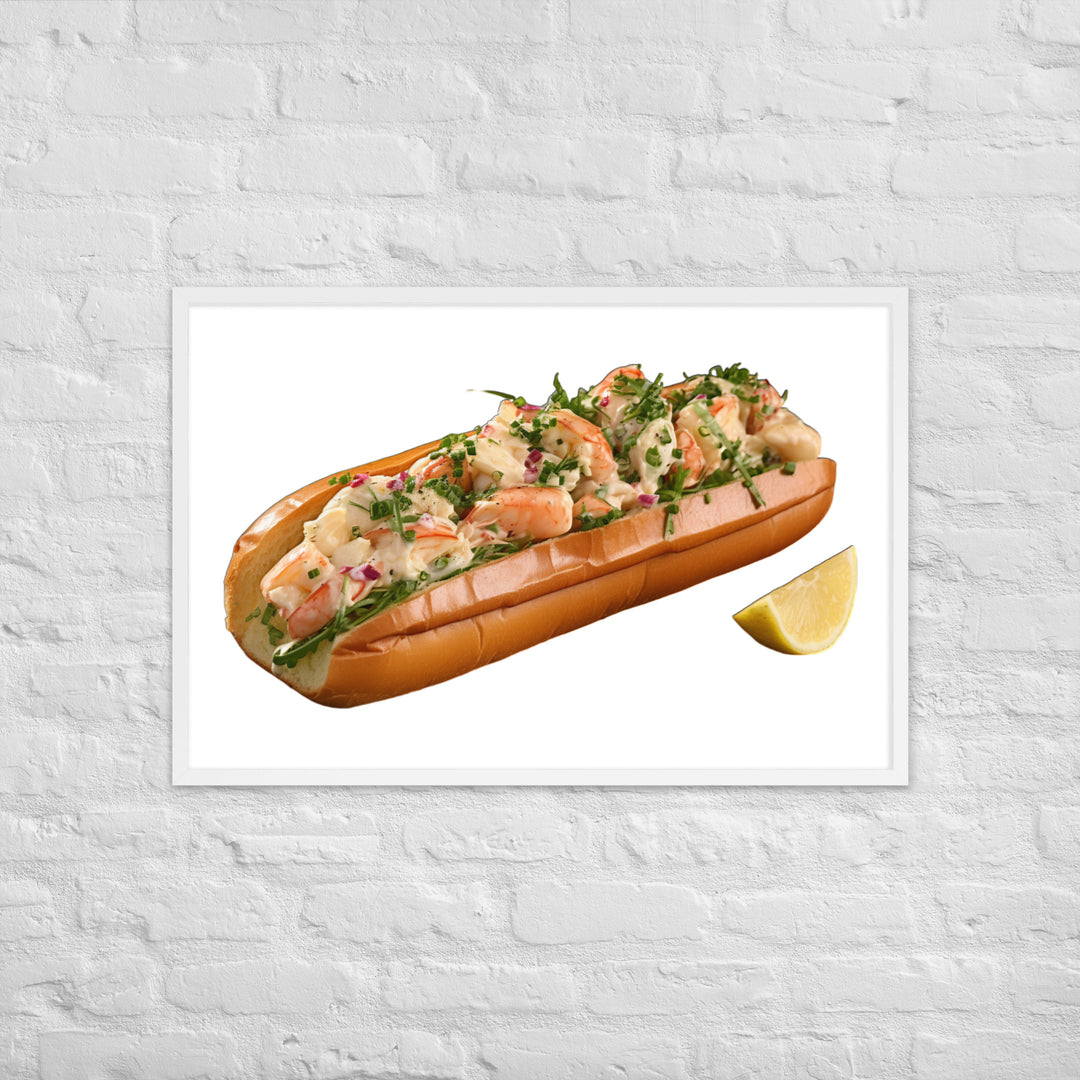 Garlic Butter Lobster Roll Framed poster 🤤 from Yumify.AI