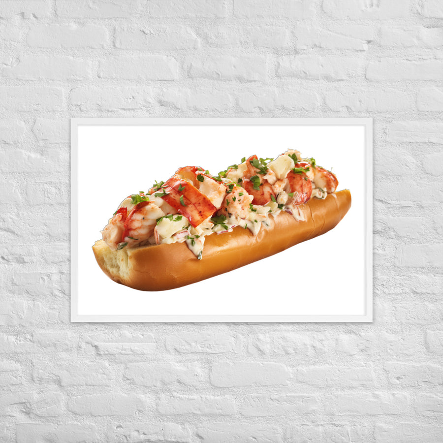 Garlic Butter Lobster Roll Framed poster 🤤 from Yumify.AI