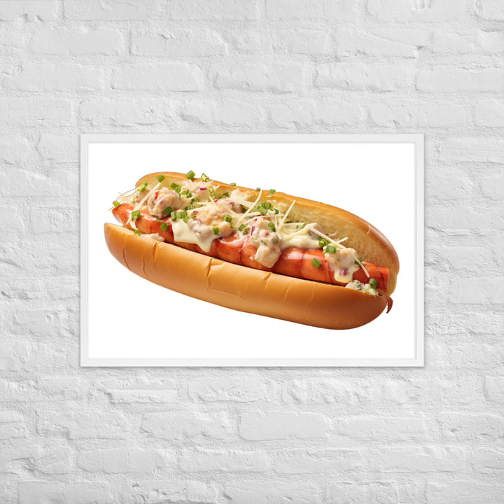 Classic Lobster Roll Framed poster 🤤 from Yumify.AI