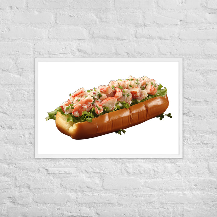 Classic Lobster Roll Framed poster 🤤 from Yumify.AI