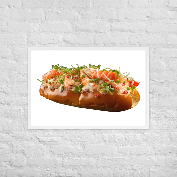 Classic Lobster Roll Framed poster 🤤 from Yumify.AI