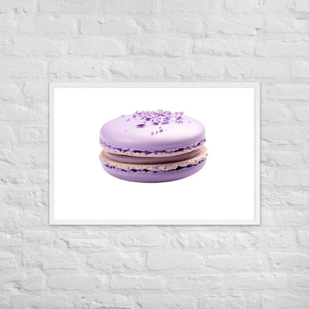 Lavender Macaron Framed poster 🤤 from Yumify.AI