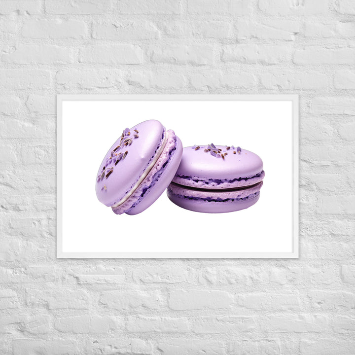 Lavender Macaron Framed poster 🤤 from Yumify.AI