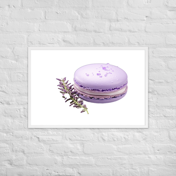 Lavender Macaron Framed poster 🤤 from Yumify.AI