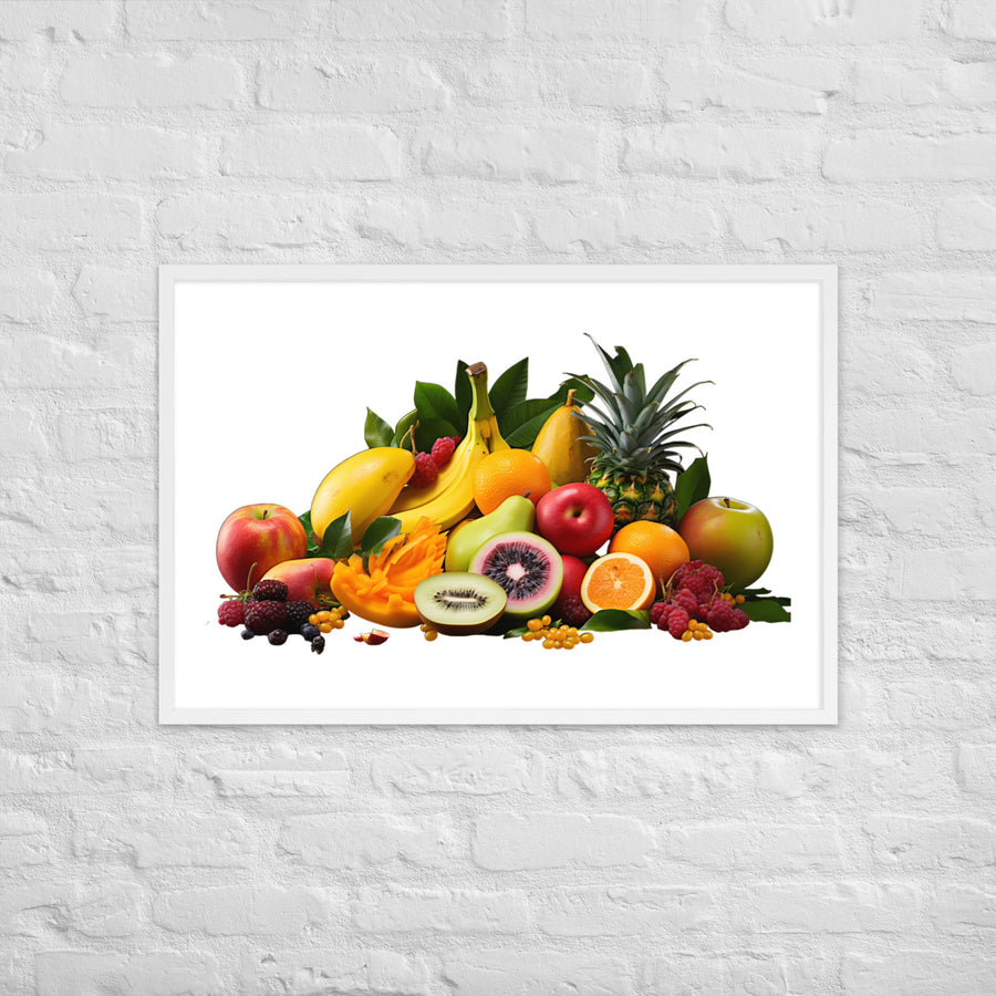 Exotic Tropical Fruits Framed poster 🤤 from Yumify.AI