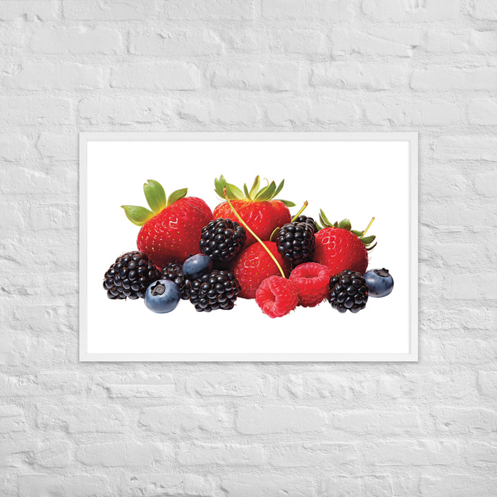 Berry Delight Assortment Framed poster 🤤 from Yumify.AI