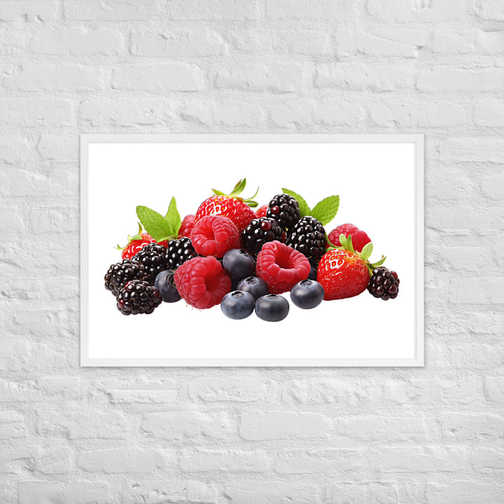 Berry Delight Assortment Framed poster 🤤 from Yumify.AI